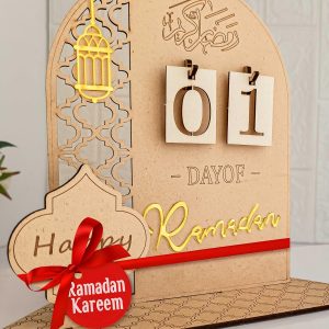 OLEEK Ramadan countdown calendar - Ramadans decorations for home 2026 - Ramdan calendar for kids - Ramdan gifts for kids - Ramadan table decor - Ramdans advent calendars - زينة رمضان كريم ديكور