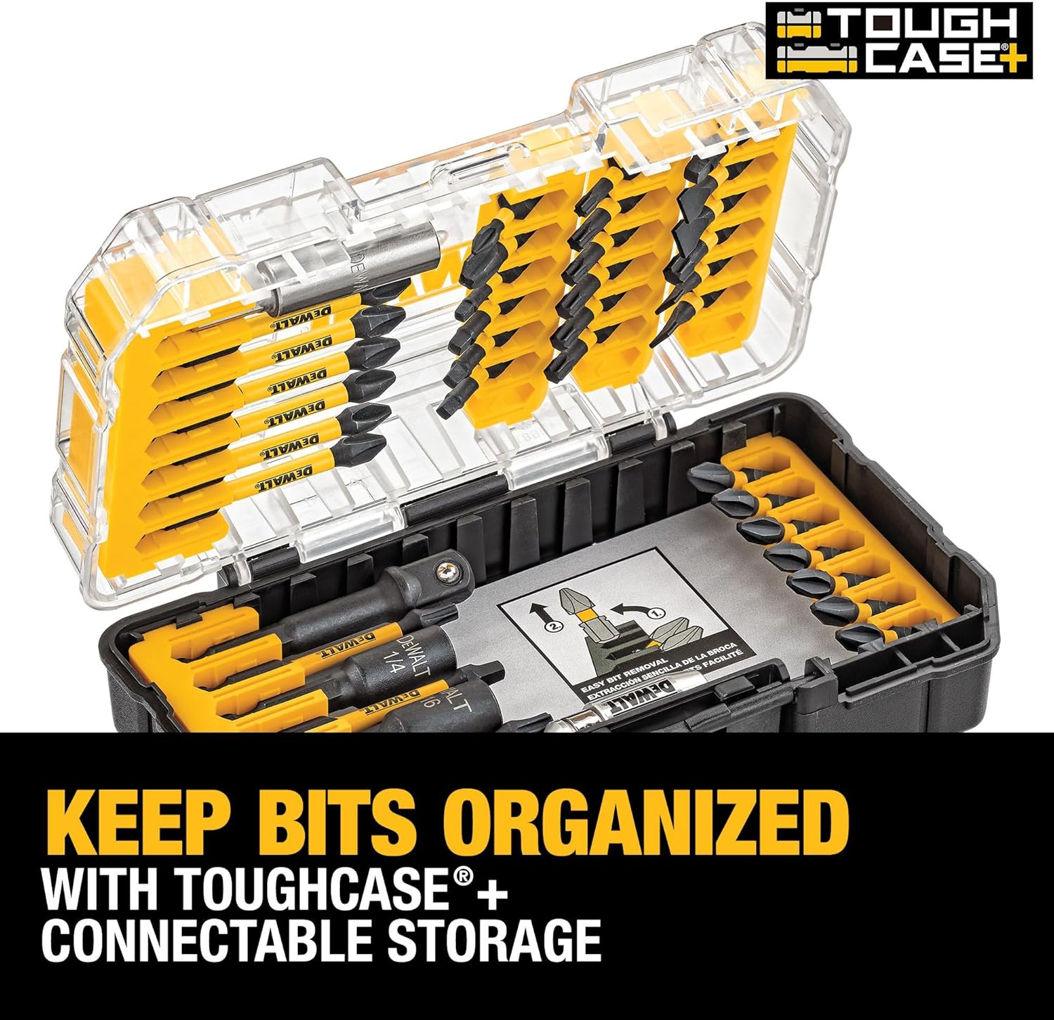 Screwdriver Bit Set, 40 Pcs. Impact Ready, FlexTorq Impact Driver Bit Set with Storage Case (DWA2T40IR) - Image 3