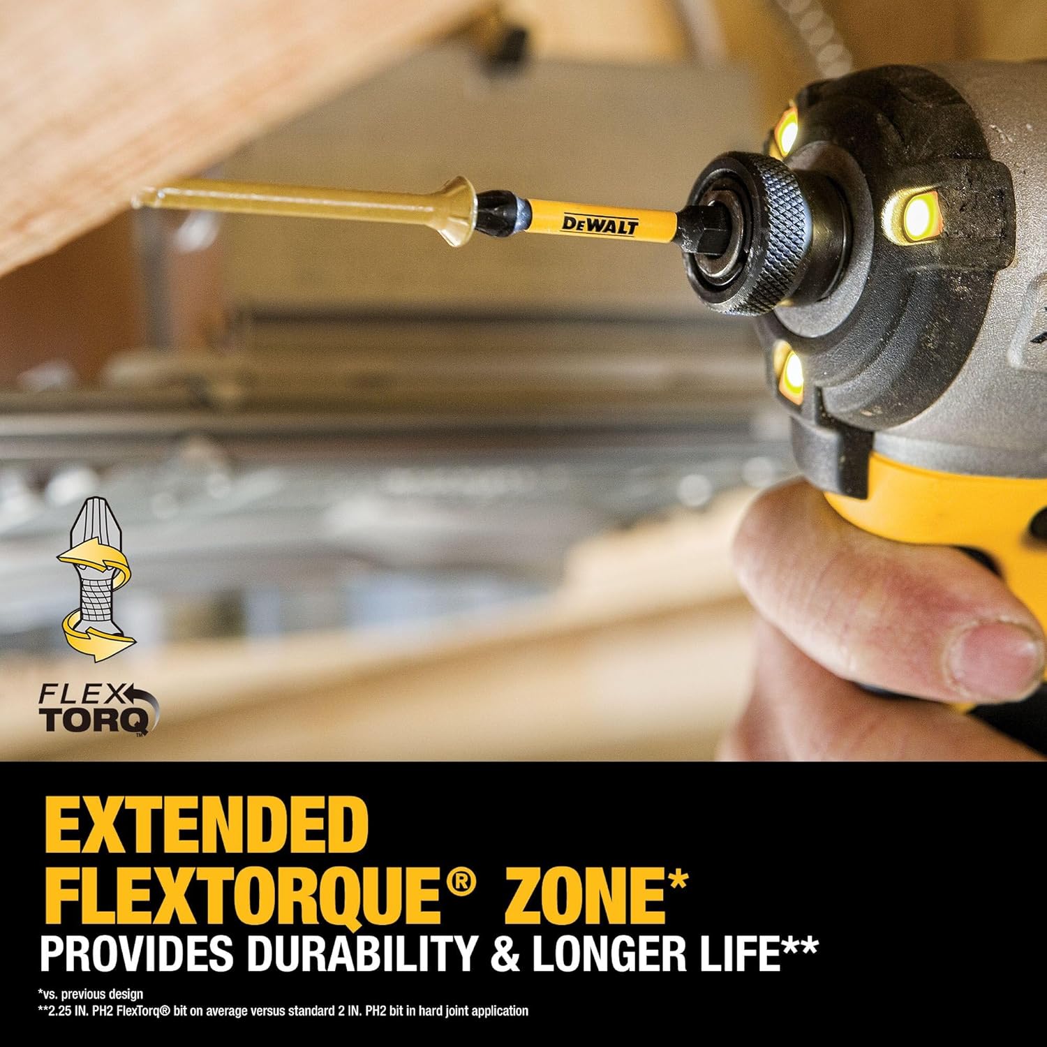 Screwdriver Bit Set, 40 Pcs. Impact Ready, FlexTorq Impact Driver Bit Set with Storage Case (DWA2T40IR) - Image 9