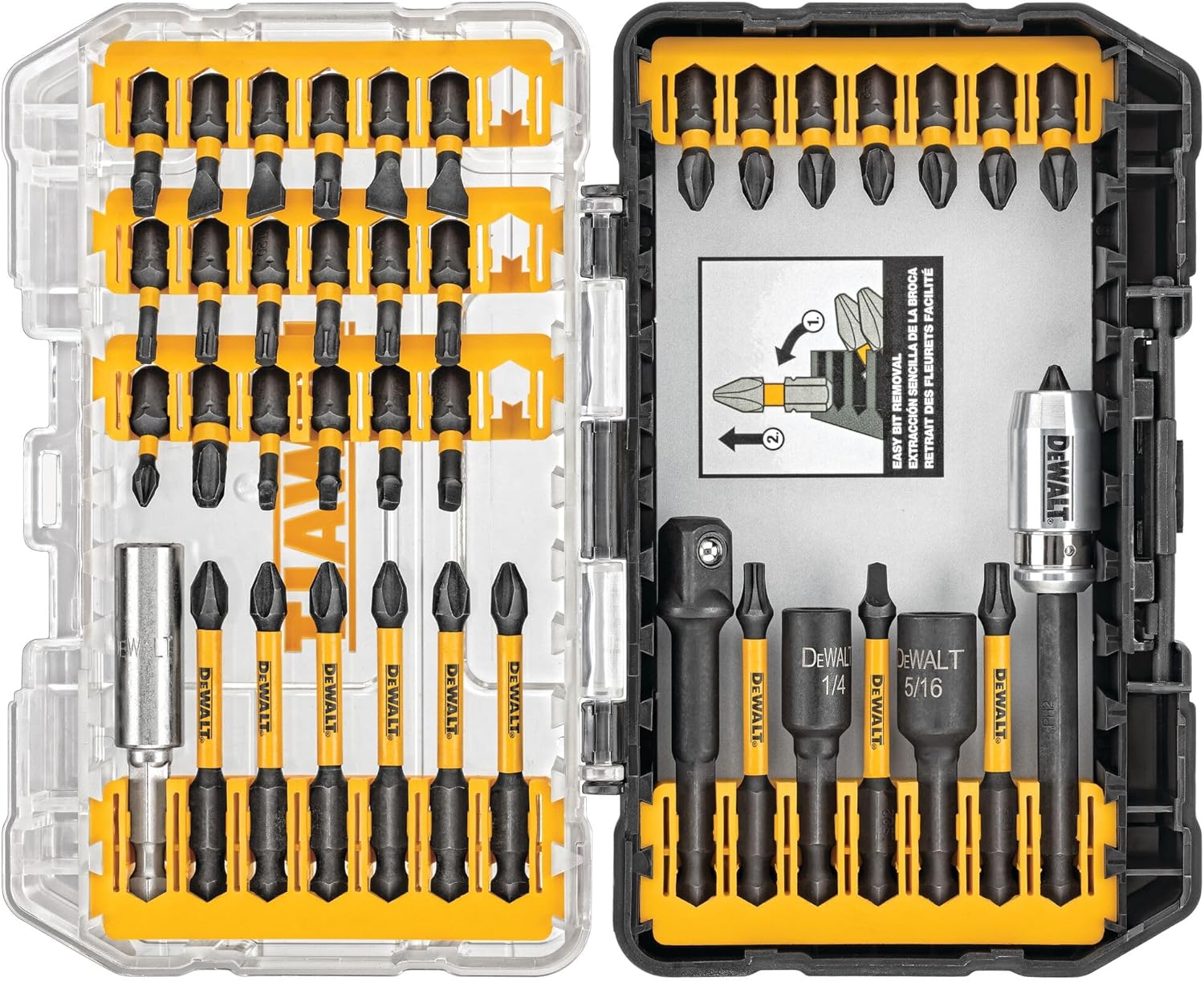 Screwdriver Bit Set, 40 Pcs. Impact Ready, FlexTorq Impact Driver Bit Set with Storage Case (DWA2T40IR) - Image 6